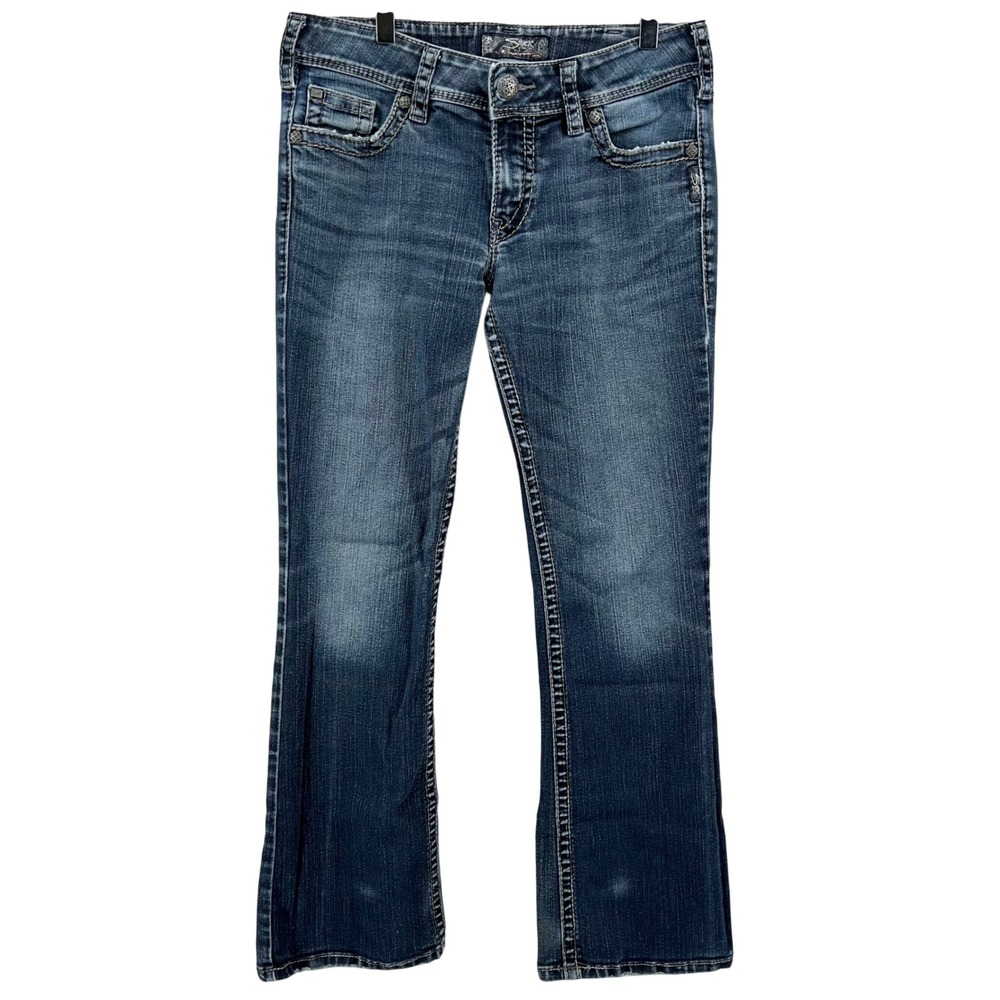 Silver Jeans Co Suki Surplus Bootcut Jeans W30 L32 Dark Wash L9906SAF446